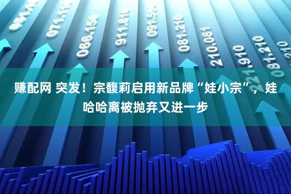 赚配网 突发！宗馥莉启用新品牌“娃小宗”，娃哈哈离被抛弃又进一步