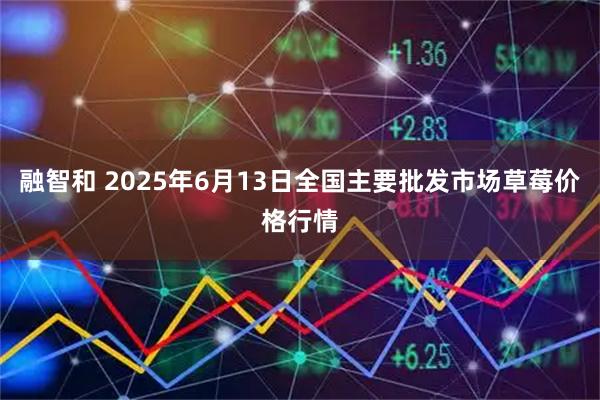 融智和 2025年6月13日全国主要批发市场草莓价格行情