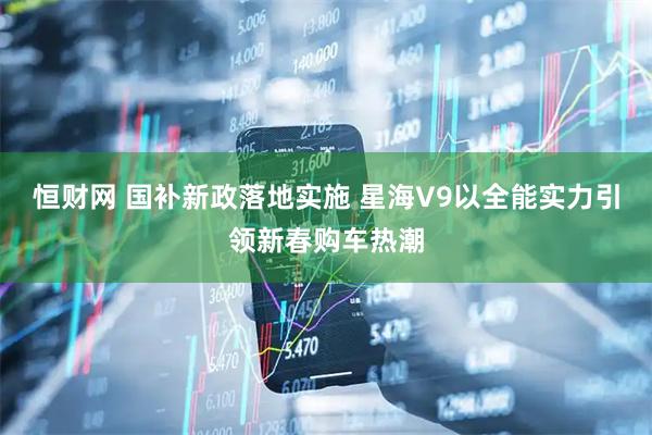 恒财网 国补新政落地实施 星海V9以全能实力引领新春购车热潮